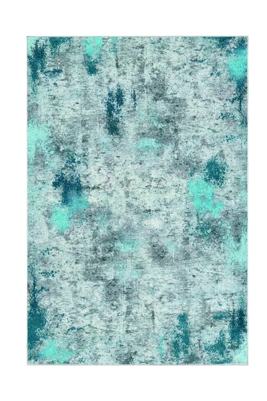 Alanur Home Alanur Trend Kaymaz Taban Dijital Banyo 2'li Klozet Takımı Kt495 Mavi