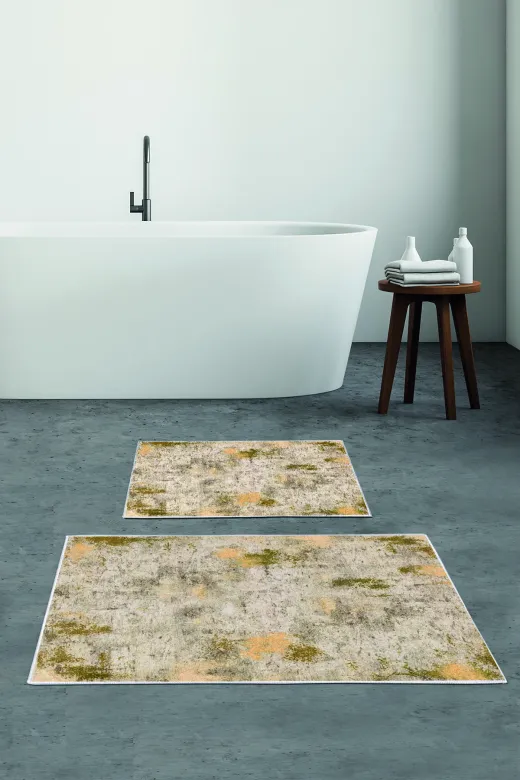 Alanur Home Alanur Trend Kaymaz Taban Dijital Banyo 2'li Klozet Takımı Kt495 Sarı