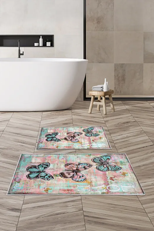 Alanur Home Alanur Trend Kaymaz Taban Dijital Banyo 2'li Klozet Takımı Kt417 Turkuaz
