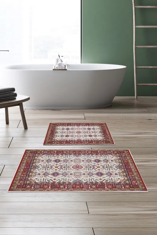 Alanur Home Alanur Trend Kaymaz Taban Dijital Banyo Takımı Kt434 Kahve