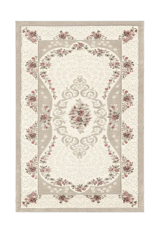 Alanur Home Alanur Trend Kaymaz Taban Dijital Banyo Takımı Kt454 Krem