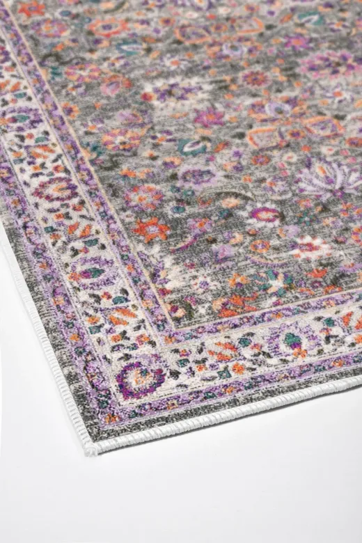 Alanur Home Alanur Trend Kaymaz Taban Dijital Banyo Takımı Kt431 Mor