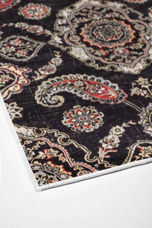 Alanur Home Alanur Trend Kaymaz Taban Dijital Banyo Takımı Kt445 Siyah