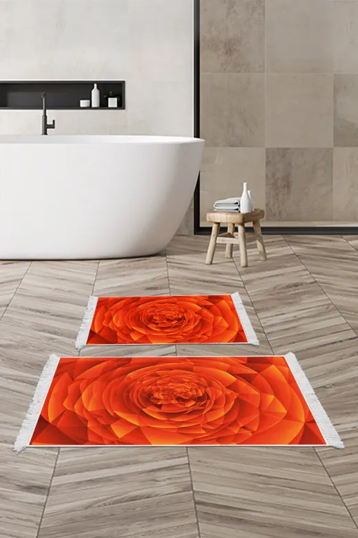 Alanur Home E5011-sckl-k-klozet Kaymaz Taban Djt Klozet Takımı Trend Saçaklı Geometrik E5011 Turuncu