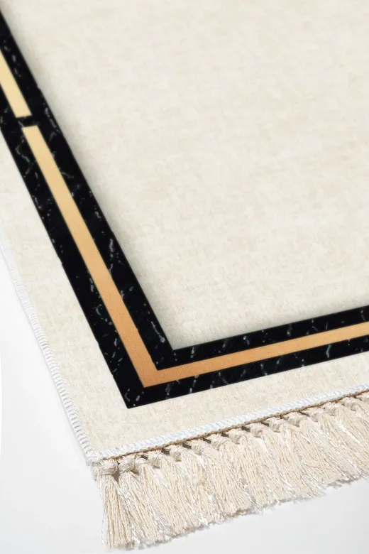 Alanur Home F5006-yatak-3-pcs-K-S Eko Trend Djt Yıkanabilir Kaymaz Taban 3 Lü Yatak Odası Takımı F5006 Modern Bej