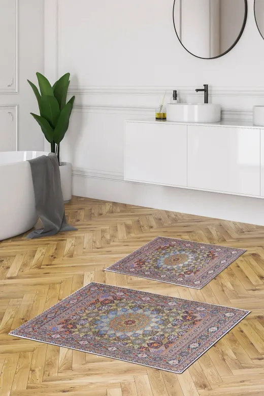 Alanur Home Kaymaz Taban Dijital Banyo Takımı Kt439 Multi