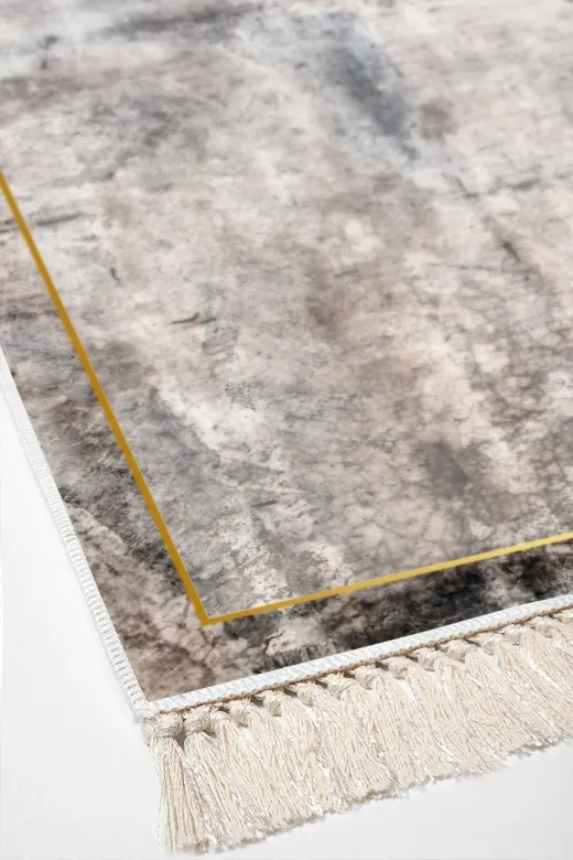 Alanur Home M12271-eko-klozet-2-K-S Eko Trend Djt 2 Li Yıkanabilir Kaymaz Taban Banyo Paspas M12271 Modern Gri (50 X 80 - 40 X 50)