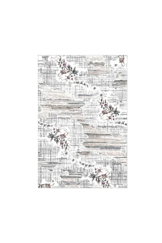 Alanur Home Mu105-K-Antrasit Alanur Trend Keçe Tabanlı Mutfak Halı Mu105 Antrasit