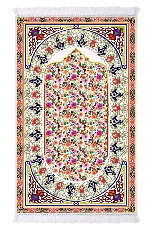 Alanur Home SCD_K_1012 İnci Dijital Baskılı Seccade 1012