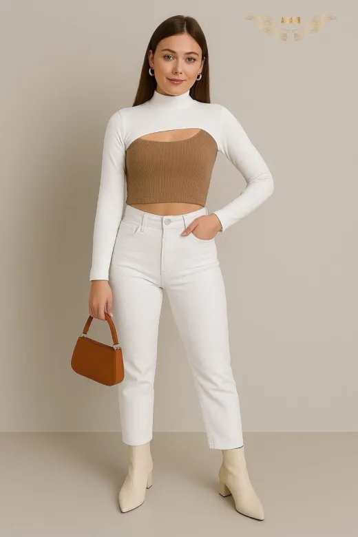 ALDAİR 231455671 Boyunluklu Kolluk Ekru