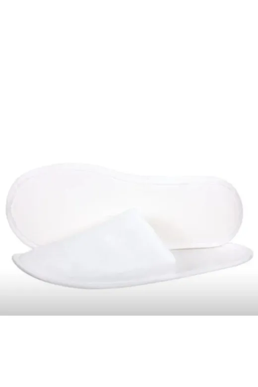 ALIVERİNMARKET TK4567891024 Tek Kullanımlık Lüks Elyaf Otel Terliği, 50 Adet