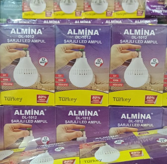 ALMİNA Almina Dl-1012 ( Şarjlı & 12W ) Şarjlı Led Ampul
