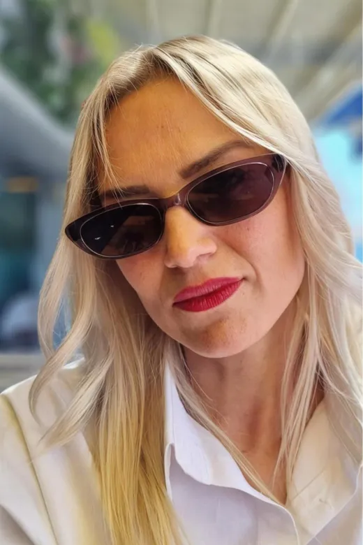 ALMR-302 Kadın Naomi Cat Eye Retro Model Güneş Gözlüğü