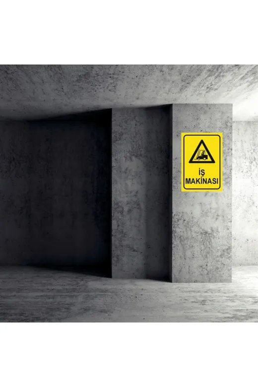 ALTIN REKLAM TYC00528539403 Iş Makinası Kadın Figürlü Iş Güvenliği Uyarı Levhası