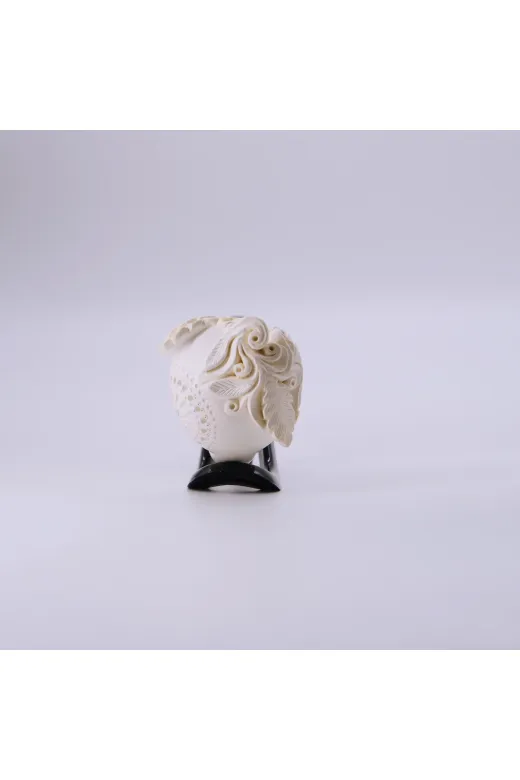 Altınışık Lületaşı dop20325947igo El Oyması Lületaşı Pipo Yaprak Motifli Özel Tasarım 0.9Mm Filtreli Koleksiyonluk