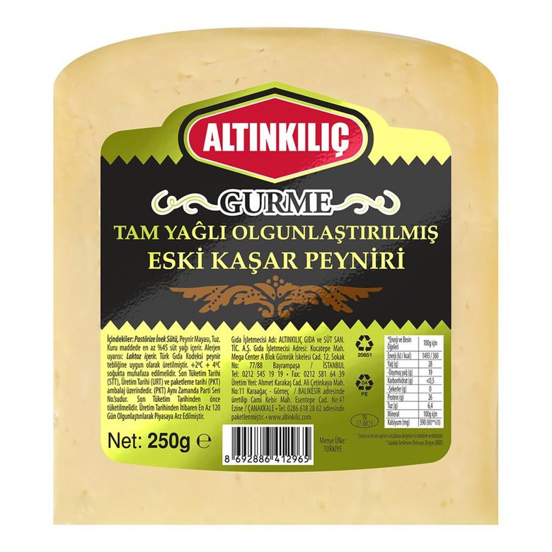 altınkılıç14410 Altınkılıç Gurme Eski Kaşar 250 G
