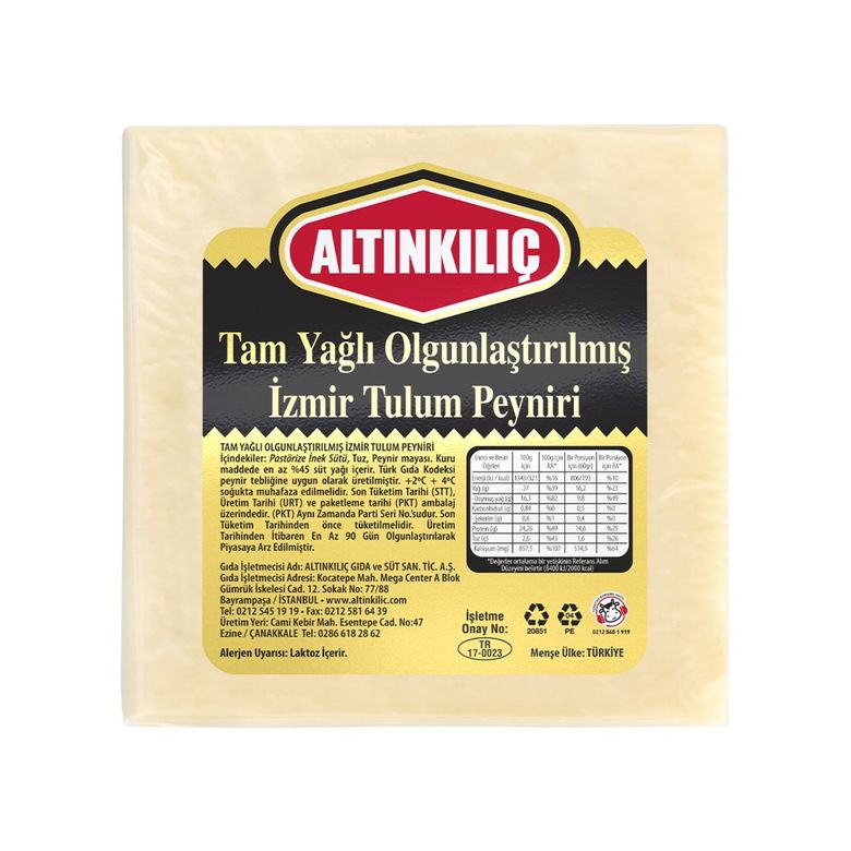 altınkılıç455412 Altınkılıç Tam Yağlı Tulum Peynir Kg