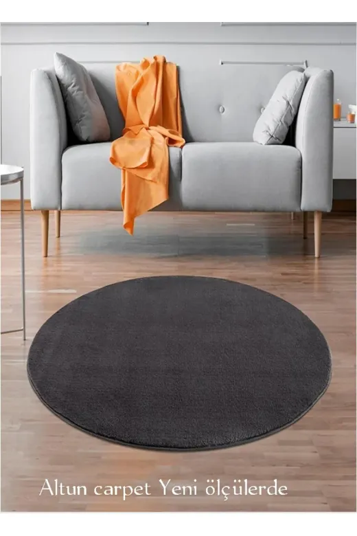 Altun altuncarpetuybj7yıuhjı Carpet Lüx Antirasit Yuvarlak Pelüş  Kaymaz Halı  Yeni Ölçülerimiz 130*130