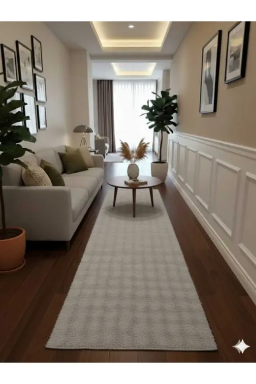 ALTUN CARPET FJXRSDYTERUTIO8U7YTGRF Açik Giri Modern Babil Yumurta Model Kaymaz Tabanli Pelüş Hali 2Cm Kalinlik 12Ml Hav