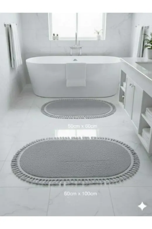 ALTUN CARPET FNGDTHYRKUTILYOŞUP Panyo Pelüş Kaymaz Tabandan Olüşmakta Paspas Seti 2Li+3Lü+4Lü Çeşitlerde Ölçüler