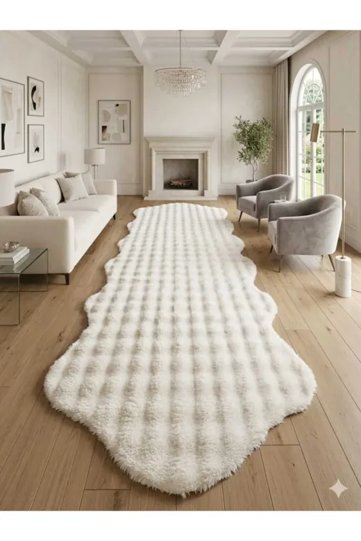 ALTUN CARPET GDFHYGJNKIM Modern Kirem Babil Post Pelüş Kaymaz Taban Hali 13Ml Hav Yuksekliği Var 2.2 Kalinlik Var