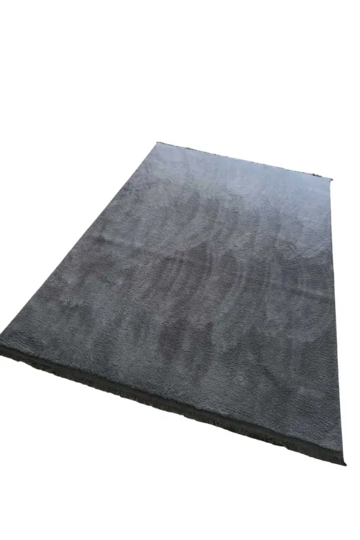 ALTUN CARPET TYJRYFT7YGHUJ Pelüş Hali Düz Saçakli Modern Dekoratif Kaymaz Taban Açik Giri