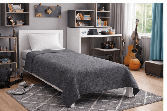Amazon Ev Pamuk Dokuma Tek Kişilik Pike 160*240 Cm Antrasit- Gri a 22