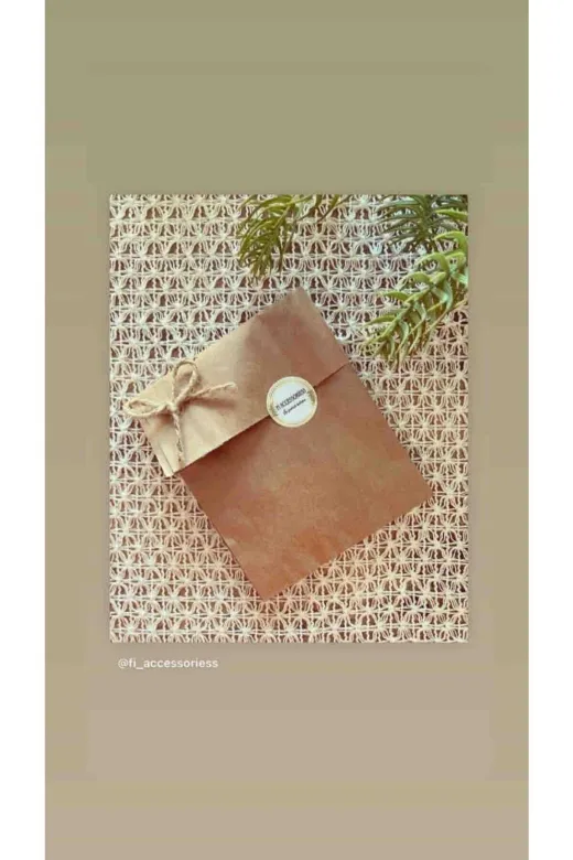 ambalajciburada AMBALAJCIBURADA-12x20-HEDİYE-50 Kraft Hediye Paketi Ambalaj Poşeti Şamua Kese Kağıdı 50 Adet 12X20Cm