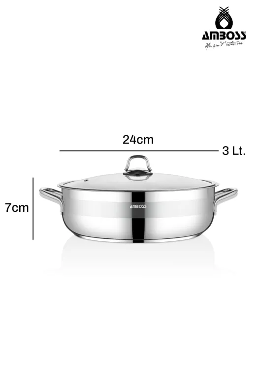Amboss SAP-4363 Saphire Basık Tencere 24 Cm
