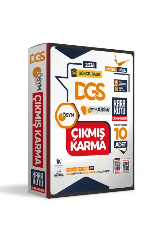 Anamorfik Yayınları DGS10LUDENEME4046 2026 Dgs Sayısal-Sözel-Tm Ösym Çıkmış Karma Kara Kutu 10Lu Deneme Paketi Türkiye Geneli D. Çözümlü