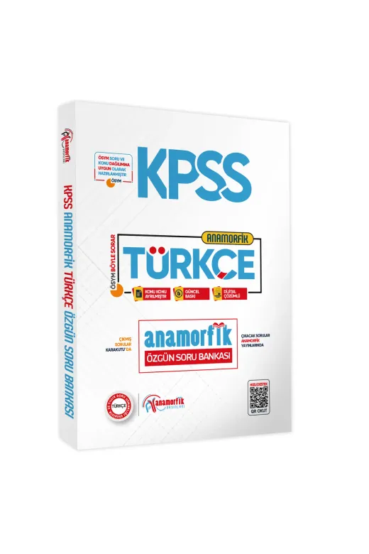 Anamorfik Yayınları KPSSanamrfktürkçeTKKTP4050 2025 Kpss Yeni Sistem Türkçe Tek Kitap Anamorfik Özgün Soru Bankası Konu Konu Dijital Çözümlü