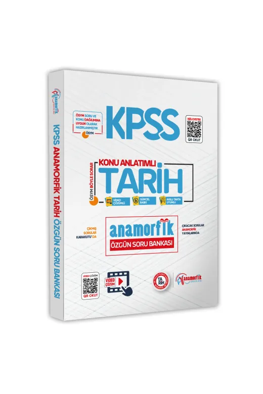 Anamorfik Yayınları KPSSTarihAnmrfk4048 Kpss Anamorfik Tarih Konu Anlatımlı Dijital Çözümlü Soru Bankası