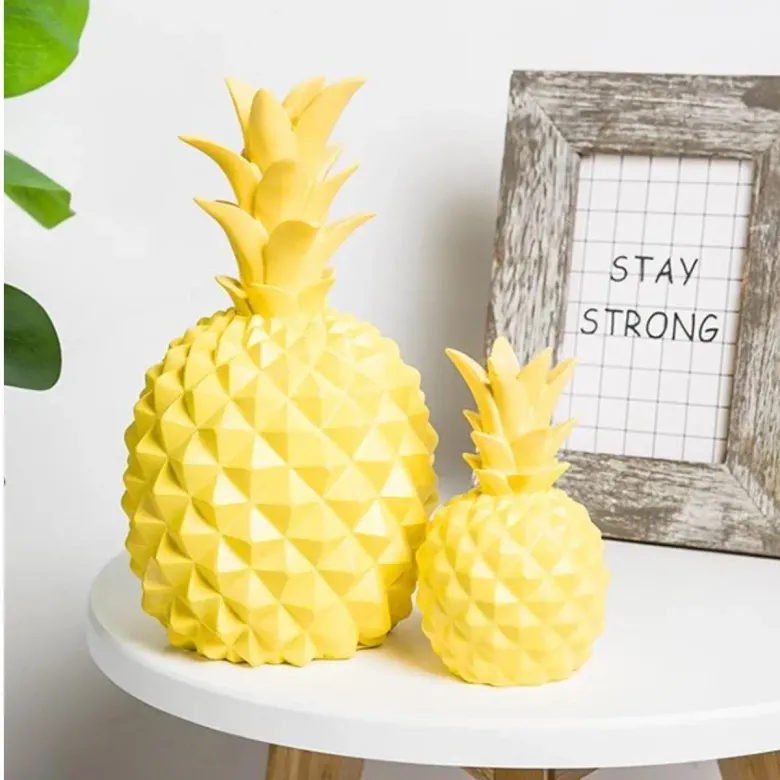 Ananas Şeklinde Desenli Büyük Boy Pilli Masa ve Gece Lambası (4745)