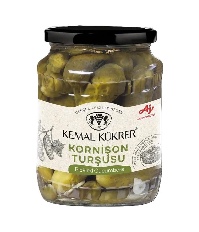 Anda 57855210120504080184975 Kornişon Turşu No:2 Cam Kavanoz 680 Gr 12 Izgara