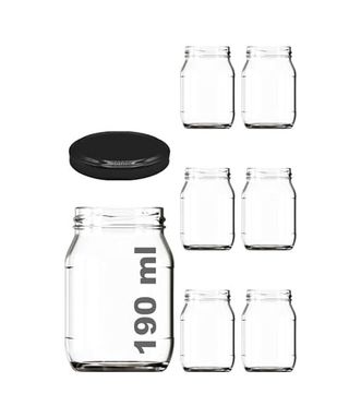 Anda 57855210125589880184975 Afracam 190 Ml Şeffaf Kavanoz 190 Cc Konserve Metal Kapaklı Cam Kavanoz 6 Adet 12 Izgara
