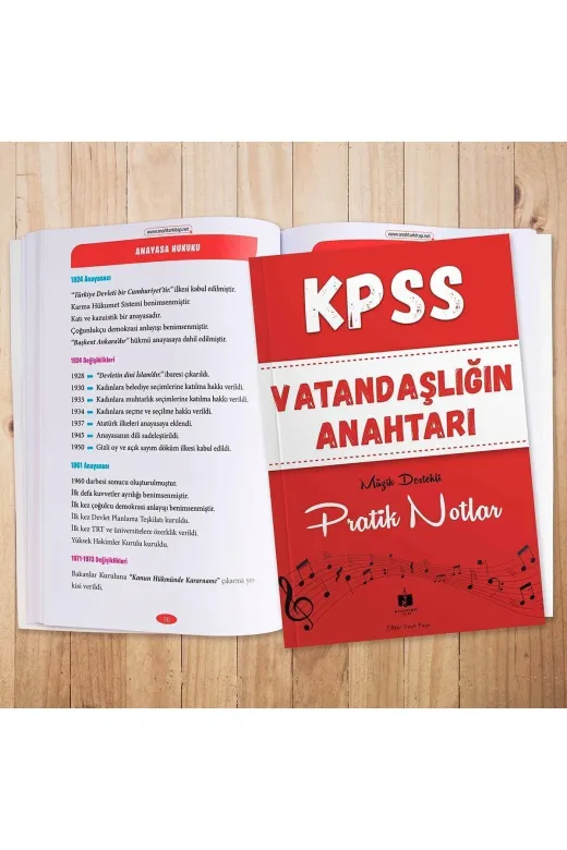 Andromeda 0030 Kpss Vatandaşlığın Anahtarı Müzik Destekli Pratik Notlar - Umut Kaya