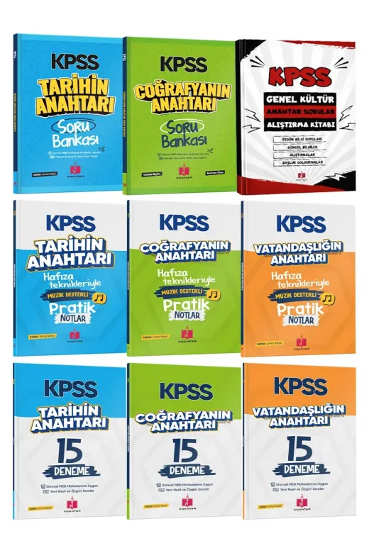 Andromeda 097 2026 Kpss Anahtar 9'lu Hafıza Teknikleriyle Müzik Destekli Set - Genel Kültür Konu Soru Deneme