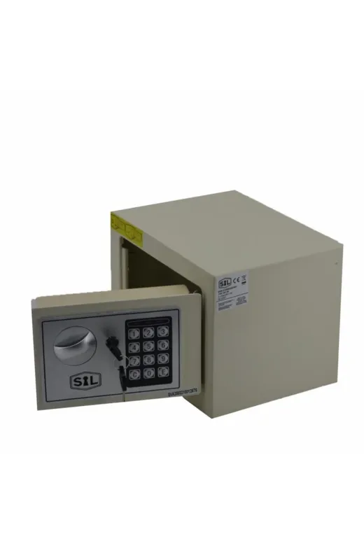 Anka Kasa115 Elektronik Şifreli Ve Kilitli Çelik Kutu Kasa 23X17 Krem