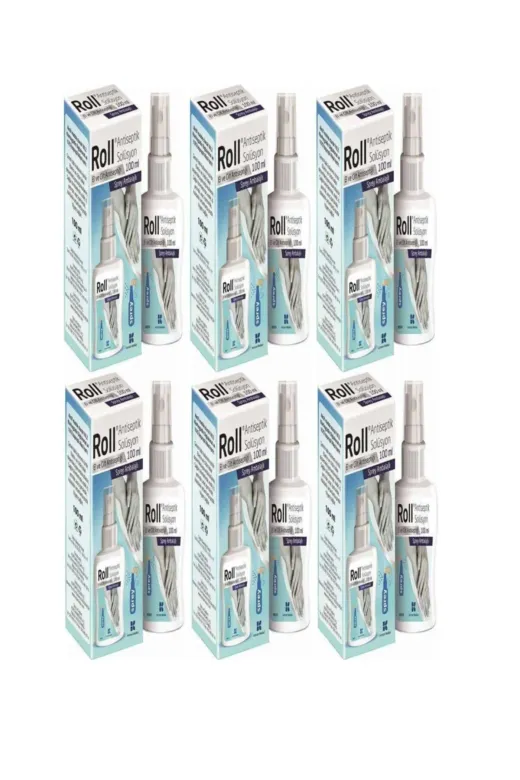 Antiseptik Solüsyon El Ve Cilt Dezenfektanı 100 Ml Sprey ( 6 Adet )