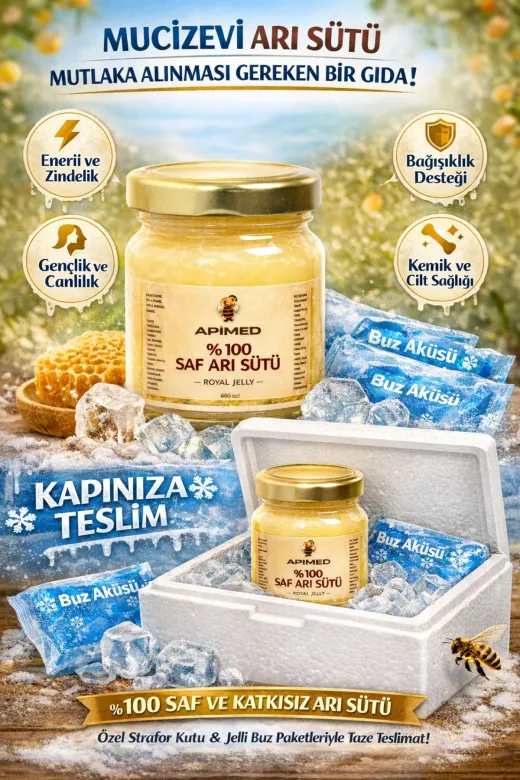 APİMED APMD130 Saf Ari Sütü (150 Gr) – Doğadan Gelen Enerji, Soğuk Zincir Garantisiyle