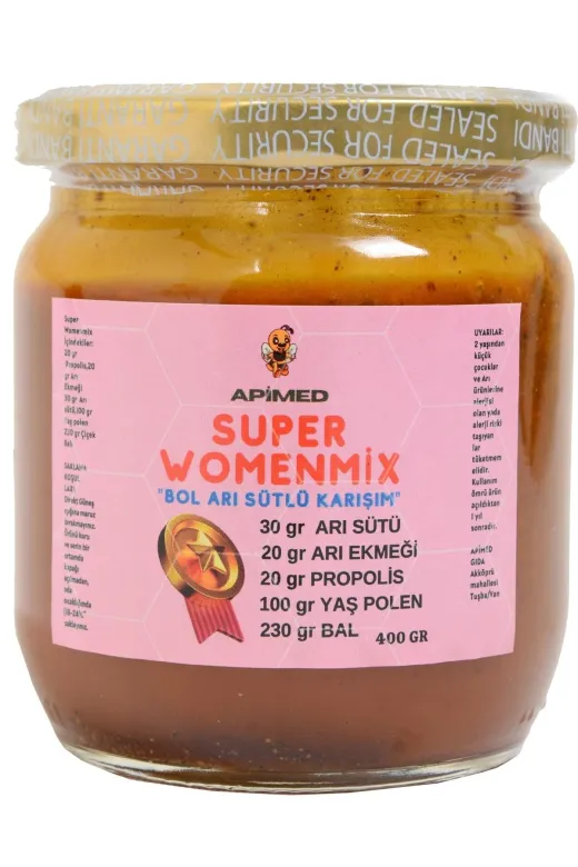 APİMED APMDS106 Şifa Kuvvet Karışımı 400 G | Arı Sütü + Propolis + Yaş Polen