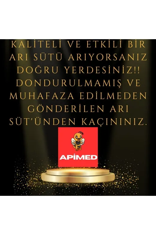 APİMED ASDASD654654 Ari Sütü (40Gr) (Plastik Kapak)+Yaş Polen (300Gr)