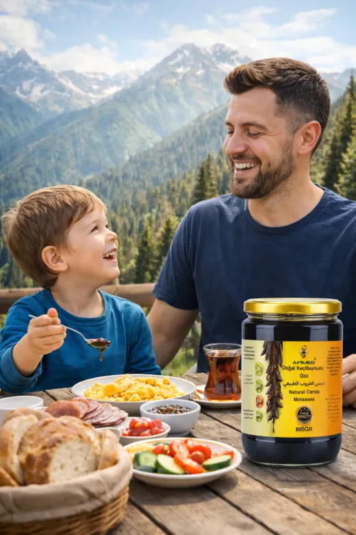APİMED CVSDGHS534 Keçiboynuzu Özü 800 Gr Katkısız Soğuk Sıkım Harnup Özü Enerji Ve