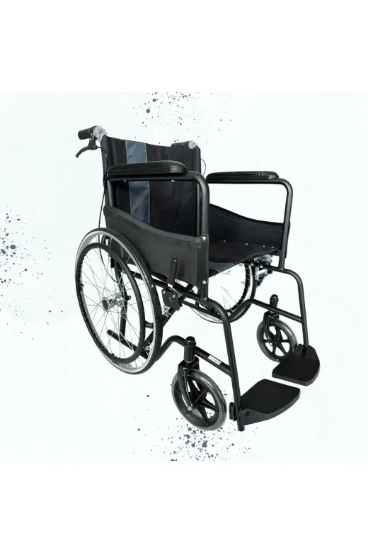APLUSSAĞLIK AP-AL08-01F Standart Frenli Tekerlekli Sandalye Yüksek Kalite Standart Tekerlekli Sandalye