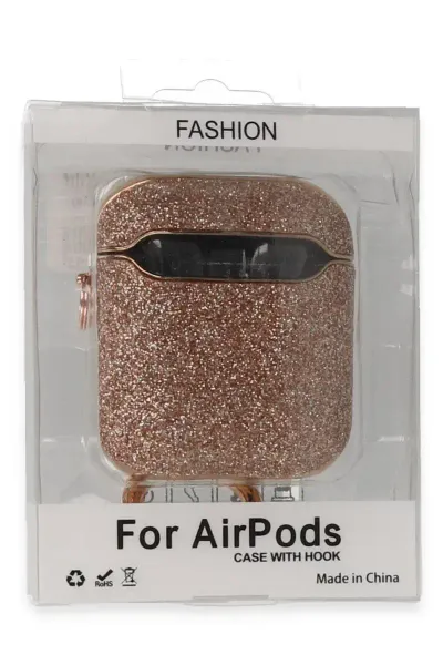 Apple Airpods 2 (2.nesil) Spell Simli Kılıf - Rose Gold
