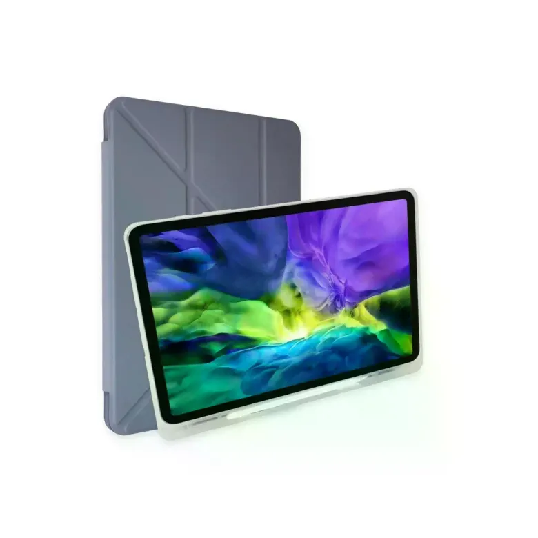 Apple İpad 10.2 (8.nesil) Kılıf Kalemlikli Mars Tablet Kılıfı - Lavender