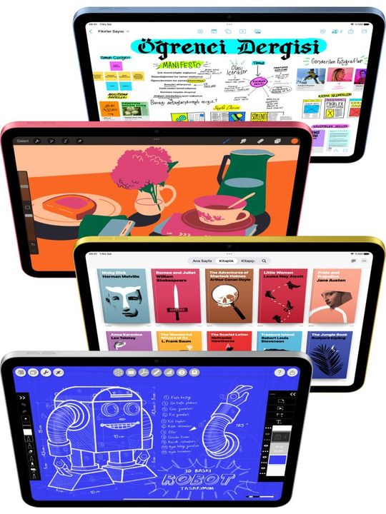 Apple İpad 11 512 cell A16 11"  Wi-fi + Cellular Tablet Mavi Md7q4tu/a Mavi