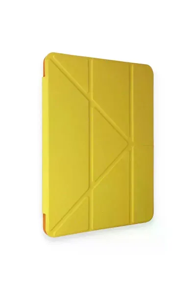 Apple iPad Pro 11 (2018) Kılıf Kalemlikli Mars Tablet Kılıfı - Açık Sarı