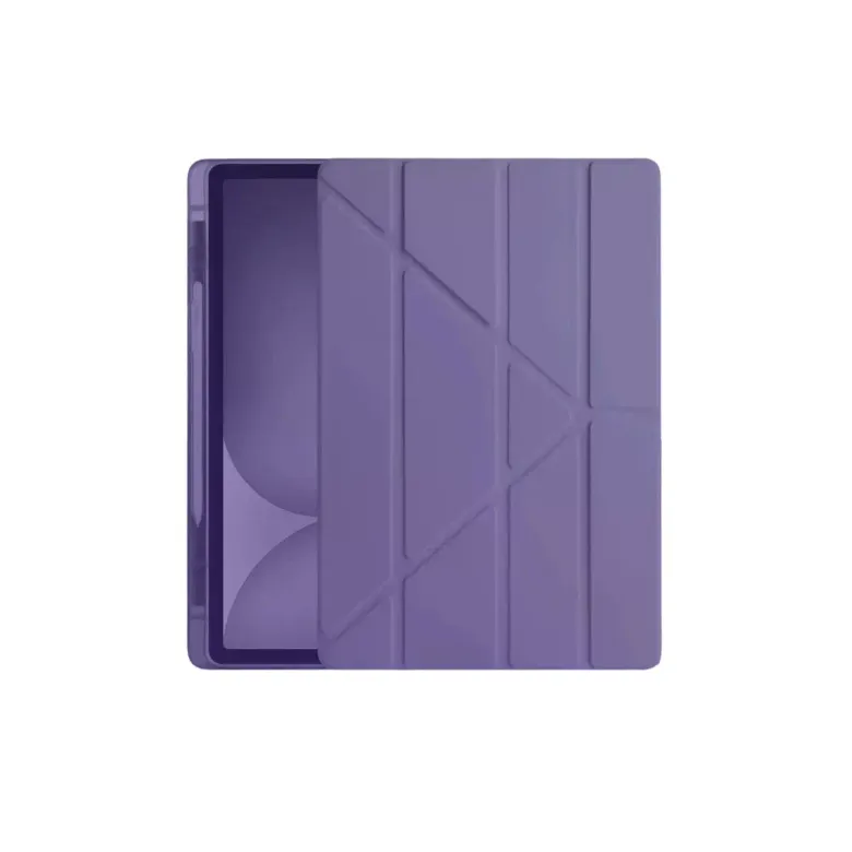 Apple İpad Pro 11 (2024) Kılıf Kalemlikli Hugo Tablet Kılıfı - Mor
