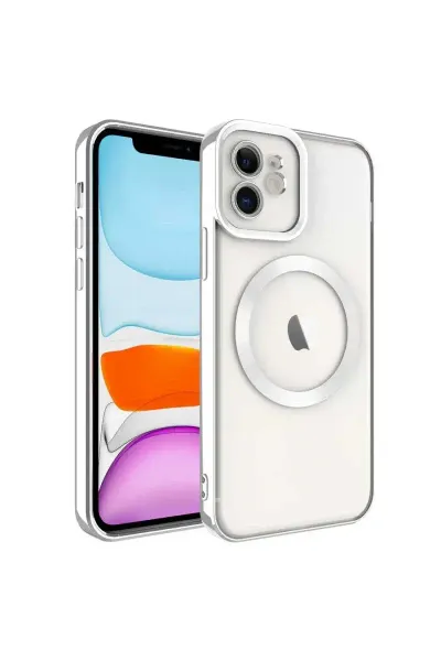 Apple iPhone 11 Kılıf Kross Magneticsafe Kapak - Gümüş
